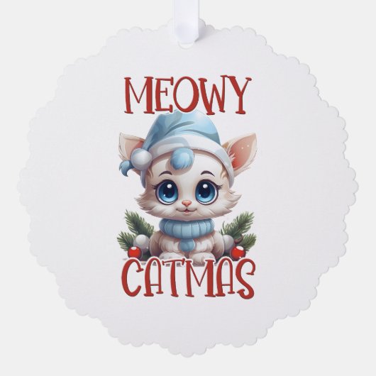 Carte Décorative Christmas Cat (Recto)