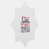 Carte Décorative Christmas nurse practitioner (Droite)