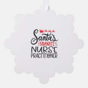 Carte Décorative Christmas nurse practitioner