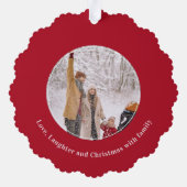 Carte Décorative Citation de Noël Amour rire (Verso)