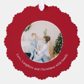 Carte Décorative Citation de Noël Amour rire (Recto)