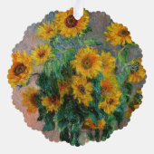 Carte Décorative Claude Monet - Bouquet de tournesols (Verso)