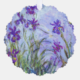 Carte Décorative Claude Monet - Iris Mauves / Iris Mauves