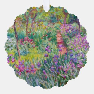 Carte Décorative Claude Monet - Le jardin d'Iris à Giverny