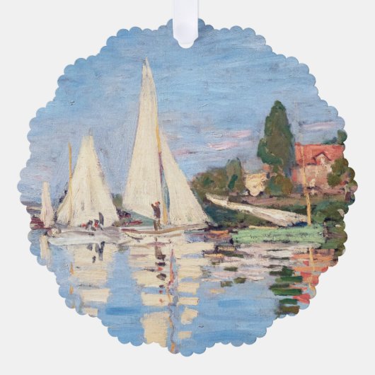 Carte Décorative Claude Monet - Regattas à Argenteuil (Recto)