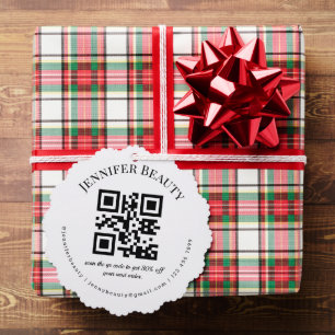 Carte Décorative code qr minimal petite entreprise salon de beauté 