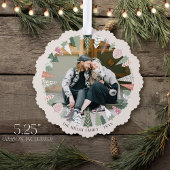 Carte Décorative Coloré Moderne Arbre de Noël Wreath IVORY Photo