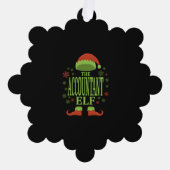 Carte Décorative Comptable Elfe de Noël (Recto)