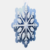 Carte Décorative Conception élégante de flocon de neige en 3D (Droite)