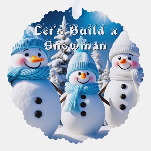 Carte Décorative Construisons un garde-neige (Verso)