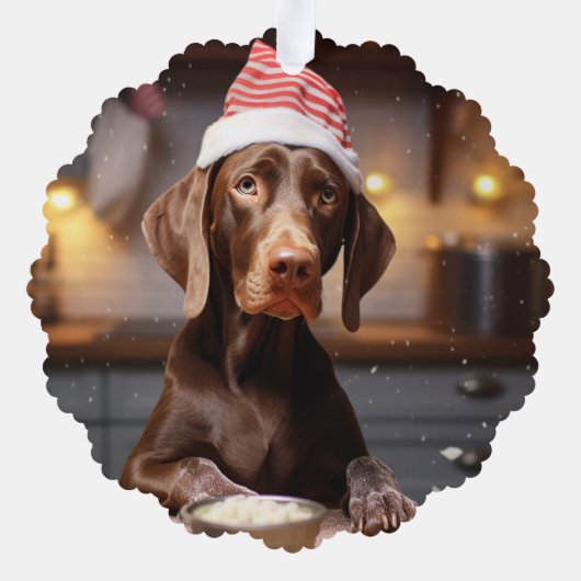 Carte Décorative Cookies de Noël allemands à pois courts (Verso)