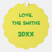 Carte Décorative Cookies de Noël italiens Rainbow Seven Layer (Verso)