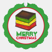 Carte Décorative Cookies de Noël italiens Rainbow Seven Layer (Recto)