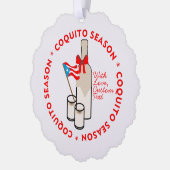 Carte Décorative Coquito Season Custom Photo Text (Gauche)