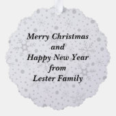 Carte Décorative Couronne de Noël festive personnalisée