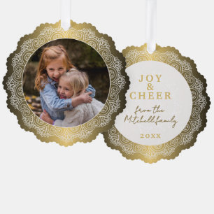 Carte Décorative Couronne Mandala blanche personnalisée sur Faux Go