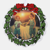 Carte Décorative Create your Merry Christmas family photo christmas (Verso)