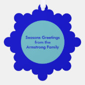 Carte Décorative Créations de la mer de Noël sur mesure (Verso)