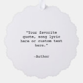 Carte Décorative Créez votre propre devis (Verso)