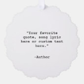 Carte Décorative Créez votre propre devis (Recto)