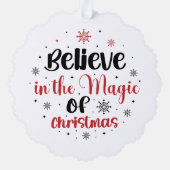 Carte Décorative Croire à la magie de Noël (Verso)