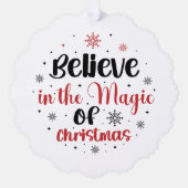 Carte Décorative Croire à la magie de Noël (Recto)