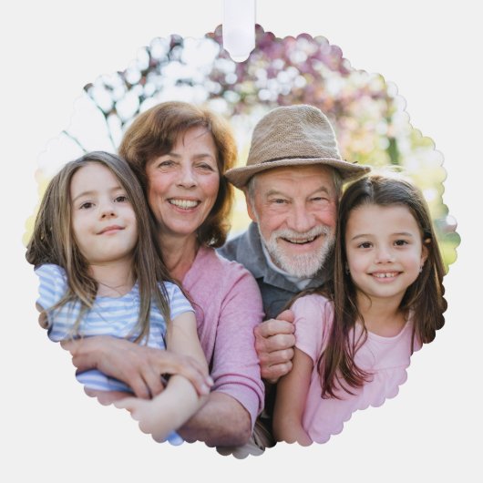 Carte Décorative Custom Double Sided Family Two Photo Christmas (Recto)