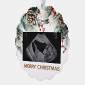 Carte Décorative Custom First Christmas Expecting Photo Ornament (Gauche)
