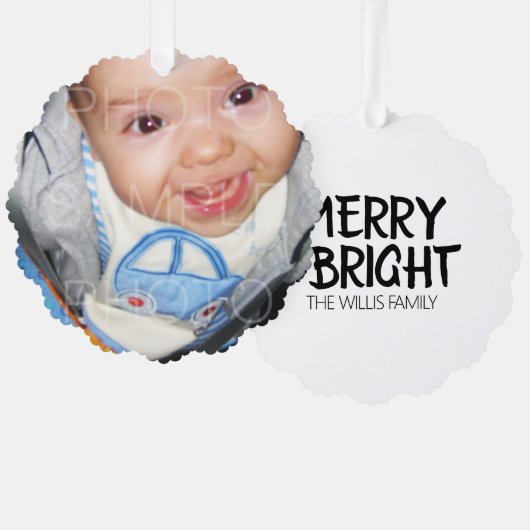 Carte Décorative Customisez-le avec votre photo et votre texte Joye (Recto/Verso)