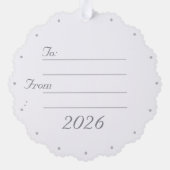 Carte Décorative Customizable Virgin Mary Paper Ornament Card (Verso)