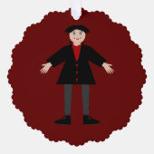 Carte Décorative Cute Halloween Vampire Custom (Recto)