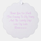 Carte Décorative Cute Kitten | Filles Anniversaire Merci (Verso)