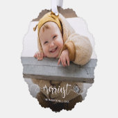 Carte Décorative Cute Merriest Moderne Calligraphie Photo (Gauche)