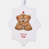 Carte Décorative Cute Teddy Bear Couple in Love  (Gauche)