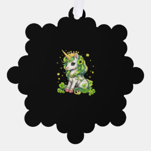 Carte Décorative Cute Unicorn Jour de la Saint Patrick Saint Pattys