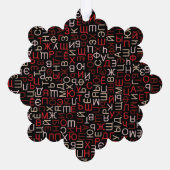Carte Décorative Cyrillique (Verso)