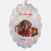 Carte Décorative Dachshund Puppy (Gauche)
