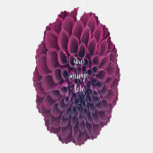Carte Décorative Dahlia violet - photo (Droite)