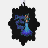 Carte Décorative Danseur du ventre bleu (Gauche)