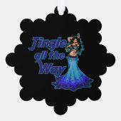 Carte Décorative Danseur du ventre bleu (Verso)