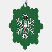 Carte Décorative Danseur vert (Gauche)