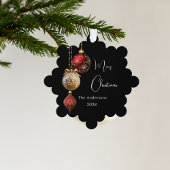 Carte Décorative Décor de Noël noir roux
