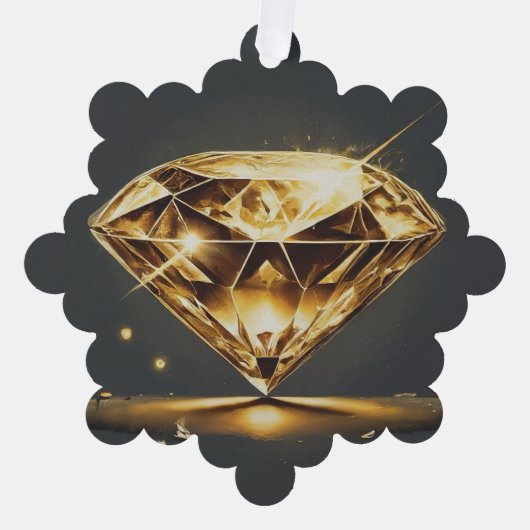 Carte Décorative Diamant étincelant (Recto)