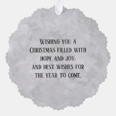 Carte Décorative Donald J. Trump 45e président Keepsaké (Verso)