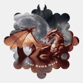 Carte Décorative Dragon Moon (Verso)