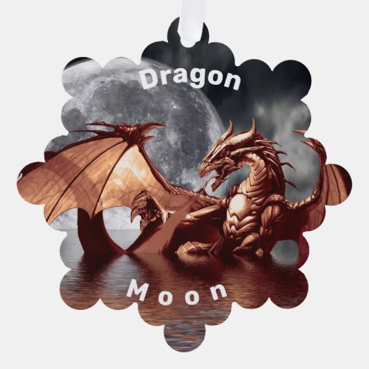 Carte Décorative Dragon Moon (Recto)