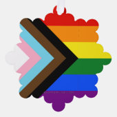Carte Décorative Drapeau de fierté Progress Pride de SlipperyJoe si (Recto)
