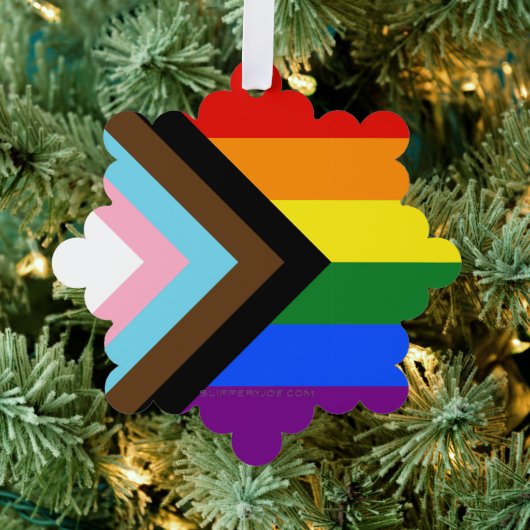 Carte Décorative Drapeau de fierté Progress Pride de SlipperyJoe si (Insitu (Arbre))