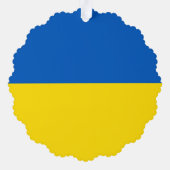 Carte Décorative drapeau ukrainien bleu et jaune mignon (Verso)