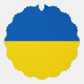 Carte Décorative drapeau ukrainien bleu et jaune mignon (Recto)